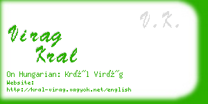 virag kral business card